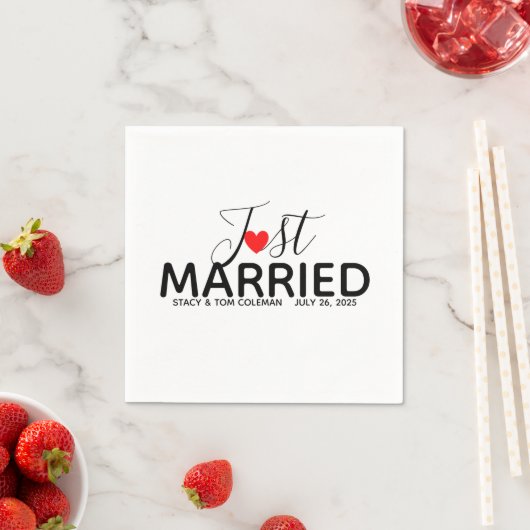 Serviette En Papier Mariage marié sur mesure (En situation)