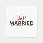 Serviette En Papier Mariage marié sur mesure (Devant)