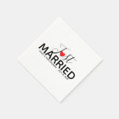 Serviette En Papier Mariage marié sur mesure (Coin)