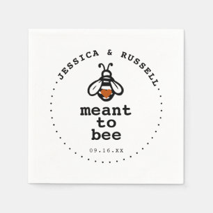 Serviette En Papier Mariage Meant To Bee