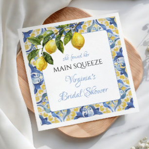 Serviette En Papier Mariage méditerranéen : la grande étreinte Baby Sh