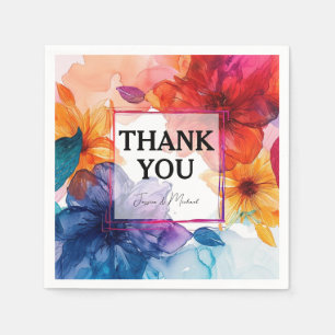 Serviette En Papier Mariage Merci Anemone Dreamscape