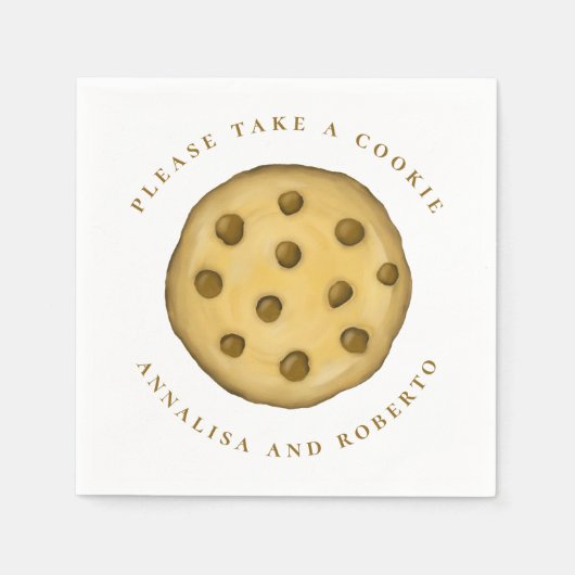 Serviette En Papier Mariage Mignonne Whimsical S'Il Vous Plaît Prendre (Devant)