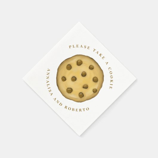 Serviette En Papier Mariage Mignonne Whimsical S'Il Vous Plaît Prendre (Coin)