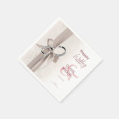 Serviette En Papier Mariage Minimal Et Chic (Coin)