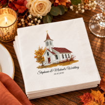 Mariage minimaliste d'automne en église