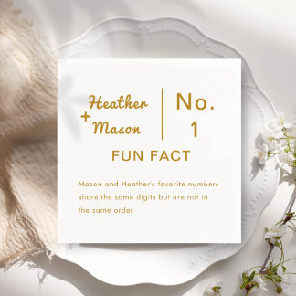 Serviette En Papier Mariage minimaliste des faits amusants pour pincea