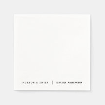 Mariage minimaliste moderne personnalisé