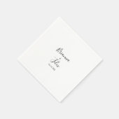 Serviette En Papier Mariage minimaliste simple Napkin (Coin)