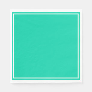 Serviette En Papier Mariage Minimaliste Vert Menthe Réception de Maria