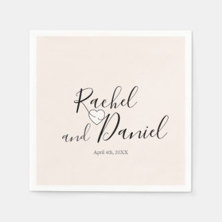 Serviette En Papier Mariage moderne