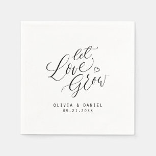 Serviette En Papier mariage moderne de calligraphie