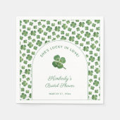 Serviette En Papier Mariage Moderne de la Saint-Patrick (Devant)