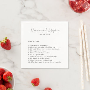 Serviette En Papier Mariage moderne Donna