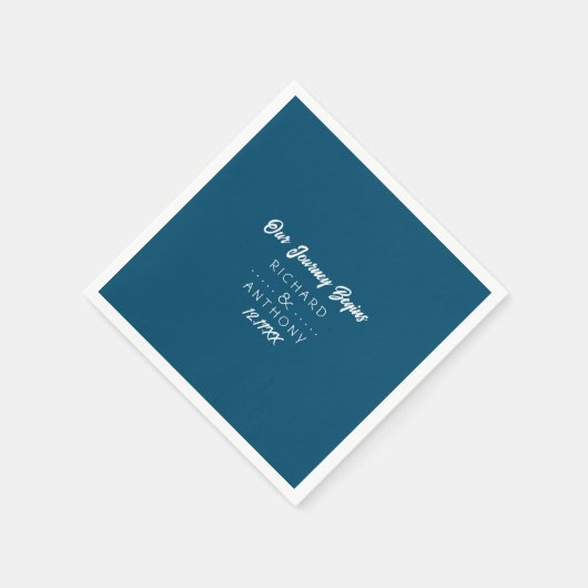 Serviette En Papier Mariage moderne et tendance (Coin)