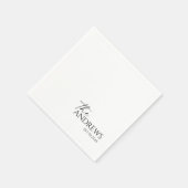 Serviette En Papier Mariage moderne Whimsy personnalisées serviettes (Coin)