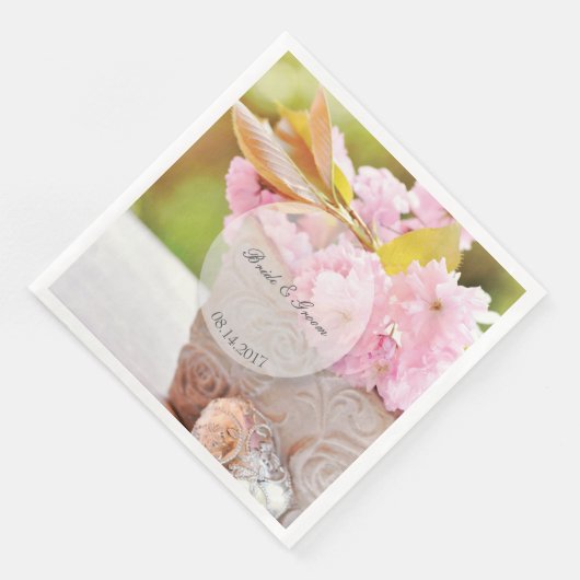 Serviette En Papier Mariage modifiable (Coin)