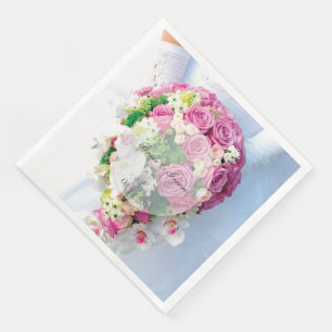 Serviette En Papier Mariage modifiable de dentelle nuptiale