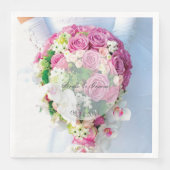 Serviette En Papier Mariage modifiable de dentelle nuptiale (Devant)