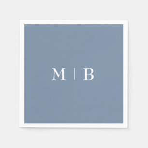 Serviette En Papier Mariage Monogram II élégant et simple