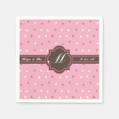 Serviette En Papier Mariage Monogramme personnalisé (Devant)