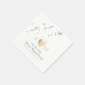 Serviette En Papier mariage monogrammed chute fausse parties scintilla (Coin)