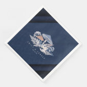 Serviette En Papier Mariage Motif sauvage et capricieux ID1110 (Coin)