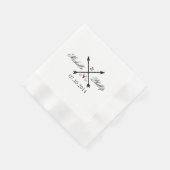Serviette En Papier Mariage Napkins Cerf et Flèches Papier Napkin (Coin)