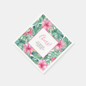 Serviette En Papier Mariage Napkins Destination Tropicale (Coin)