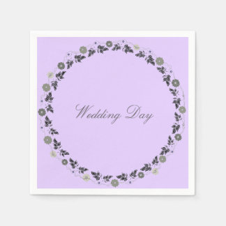 Serviette En Papier Mariage Napkins Lavendar
