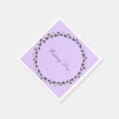 Serviette En Papier Mariage Napkins Lavendar (Coin)