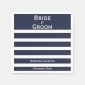 Serviette En Papier Mariage nautique serviettes triées sur mesure (Devant)