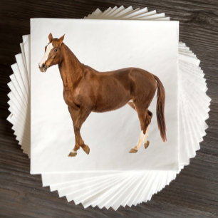 Serviette En Papier Mariage Occidental Cheval Rustique Country Équestr
