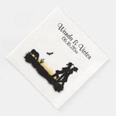 Serviette En Papier Mariage occidental personnalisé (Coin)