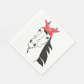 Serviette En Papier Mariage Occidental Rustique Cow-boy Équestre (Coin)