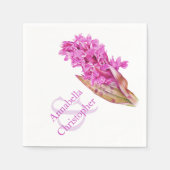 Serviette En Papier Mariage orchidée sauvage aquarelle papier serviett (Devant)