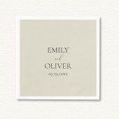 Serviette En Papier Mariage Oyster Shells