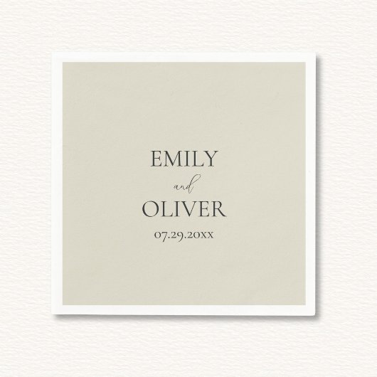 Serviette En Papier Mariage Oyster Shells