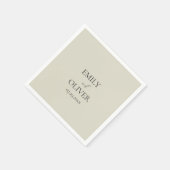 Serviette En Papier Mariage Oyster Shells (Coin)