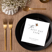 Serviette En Papier Mariage papillon moderne