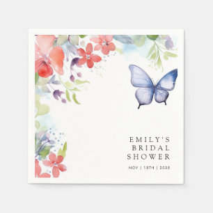 Serviette En Papier Mariage papillons à la noce