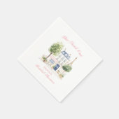 Serviette En Papier Mariage Parisien Café de Paris (Coin)