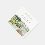 Serviette En Papier Mariage paysager Elegant River Cruise Country (Coin)