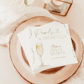Serviette En Papier Mariage Pearl & Prosecco, Brunch & Bulles