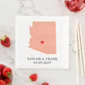 Serviette En Papier Mariage pêche Arizona (En situation)