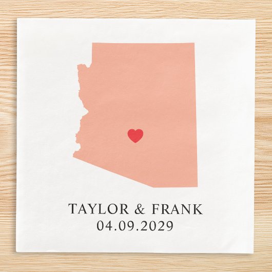 Serviette En Papier Mariage pêche Arizona