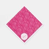 Serviette En Papier Mariage Peony Elegance (Coin)