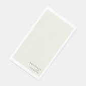 Serviette En Papier Mariage personnalisé crème (Coin)