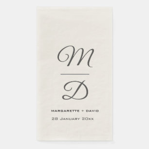 Serviette En Papier Mariage personnalisé/Douche de mariée/Fiançailles 