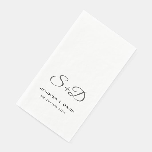Serviette En Papier Mariage personnalisé, douche nuptiale/cadeau fianç (Coin)